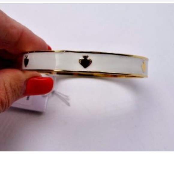 kate spade Jewelry - Kate Spade New York Cream Bangle New With tag/Gift box & Dust bag